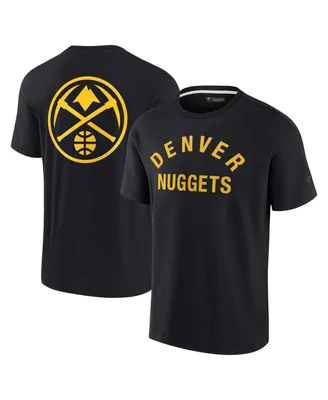 Men's and Women's Fanatics Signature Black Denver Nuggets Super Soft T-shirt