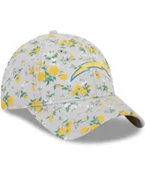 Women's New Era Gray Los Angeles Chargers Bouquet 9TWENTY Adjustable Hat