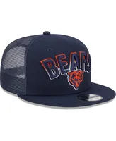 Men's New Era Navy Chicago Bears Grade Trucker 9FIFTY Snapback Hat