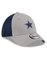 Men's New Era Gray Dallas Cowboys Pipe 39THIRTY Flex Hat