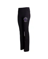 Women's Concepts Sport Black Washington Huskies Enclave Tri-Blend Flared Leggings