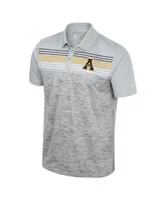 Men's Colosseum Gray Appalachian State Mountaineers Cybernetic Polo Shirt