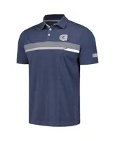 Men's Colosseum Navy Georgetown Hoyas No Problemo Polo Shirt