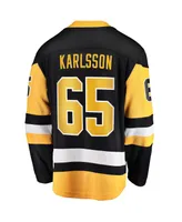 Men's Fanatics Erik Karlsson Black Pittsburgh Penguins Home Breakaway Jersey