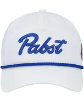 Men's American Needle White Pabst Blue Ribbon Rope Snapback Hat