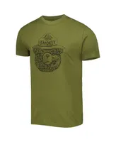 Men's and Women's American Needle Green Smokey the Bear Brass Tacks T-shirt