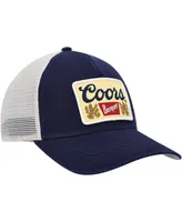 Men's American Needle Navy, Cream Coors Valin Trucker Snapback Hat