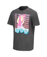 Men's Charcoal Odb Skyline Washed Graphic T-shirt