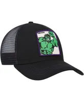 Men's Black Hulk Retro A-Frame Snapback Hat
