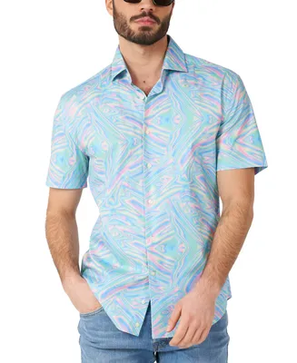 OppoSuits Men's Short-Sleeve Holo-Perfect Shirt