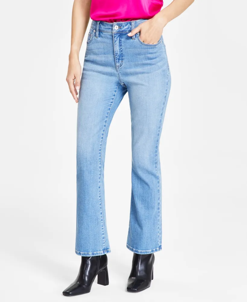 Flared High Crop Jeans