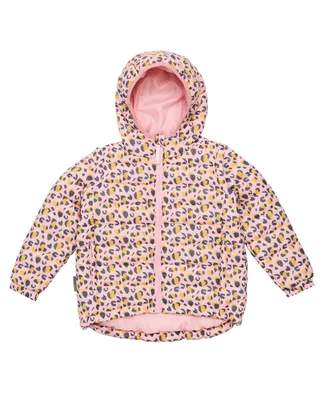 Girls Toddler, Child Leopard Love 2 1 Puffer Jacket