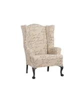 Waverly Stretch Pen Pal Wing Chair Slipcover, 54" x 45"