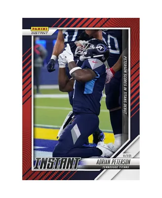 Adrian Peterson Tennessee Titans Parallel Panini America Instant Nfl Week 9 Scores in Titans Debut Single Trading Card - Limited Edition of 99