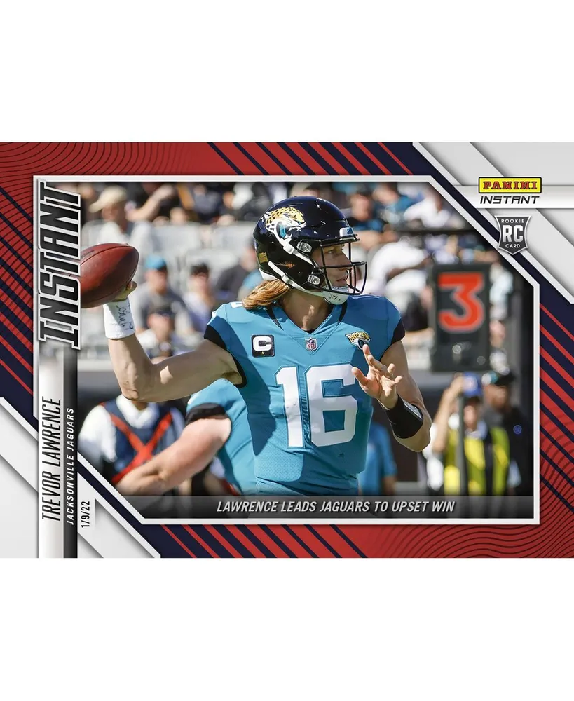 Trevor Lawrence Jacksonville Jaguars Parallel Panini America Instant Nfl Week 18 Lawrence Leads Jaguars to Upset Win Single Rookie Trading Card