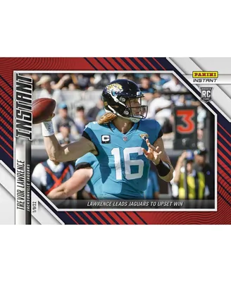 Trevor Lawrence Jacksonville Jaguars Parallel Panini America Instant Nfl Week 18 Lawrence Leads Jaguars to Upset Win Single Rookie Trading Card