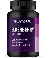 Havasu Nutrition Elderberry Vitamins, Immune System Support Capsules, Havasu Nutrition, 60ct