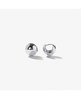 Ana Luisa Silver Sphere Hoop Earrings - Mini Abby Silver