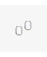 Ana Luisa Sterling Silver Elongated Mini Hoops - Rox Mini Silver