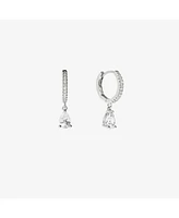 Ana Luisa Delicate Huggie Hoops - Elise Silver