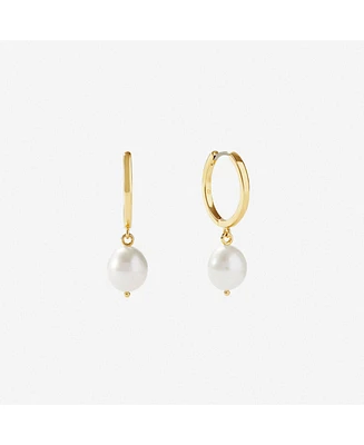 Ana Luisa Pearl Hoops - Medium Frida