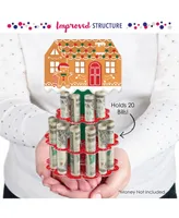 Big Dot of Happiness Gingerbread Christmas - Gingerbread Man Holiday Party Money Holder - Cash Cake