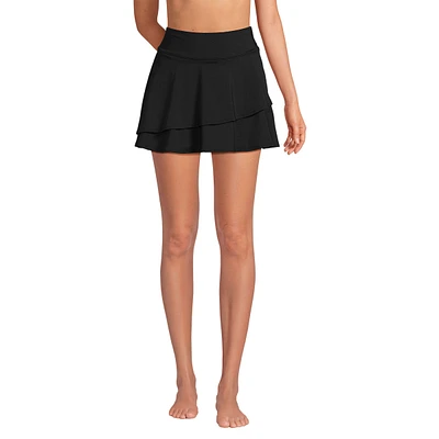 Lands' End Women's High Waisted Tulip Hem Swim Skort