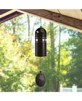 22" Long Metal Black Butterfly Wind Chime with Tube