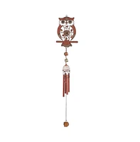 26" Long Owl Copper and Gem Wind Chime