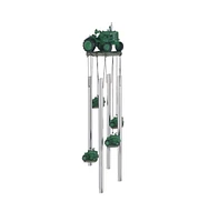 23" Long Green Tractor Round Top Wind Chime