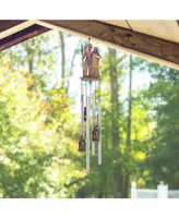 23" Long Indian Family Round Top Wind Chime Native American