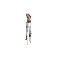 23" Long Indian Family Round Top Wind Chime Native American