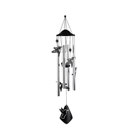 34" Long Hummingbird Silhouette Wind Chime