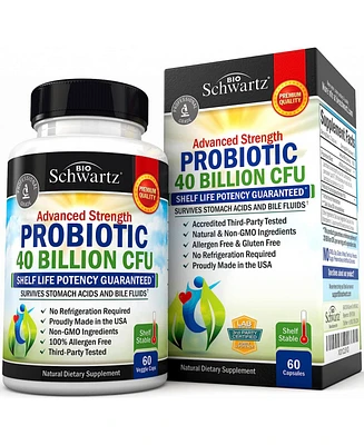 Daily Probiotic Supplement with 40 Billion Cfu - Gut Health Complex with Astragalus and Lactobacillus Acidophilus Probiotic for Women and Men