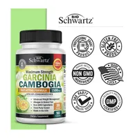 Garcinia Cambogia Weight Loss Pills - 1500mg Hca Pure Extract - Fast Acting Appetite Suppressant - Fat Burner for Women and Men to Help Lose Weight