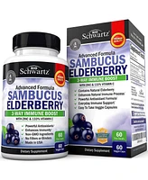 BioSchwartz Elderberry with Zinc and Vitamin C for Adults - Immune Support Vitamins for Women and Men Natural Elderberries Black Sambucus Capsules