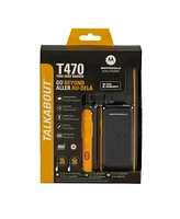 Motofrs Motorola Solutions T470 35 mi. Two-Way Radio Black/Yellow 2-Pack