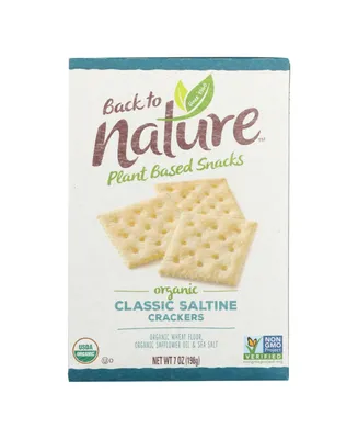 Back To Nature Crackers - Organic - Classic Saltine - 7 oz - case of 6