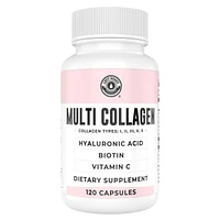 Left Coast Performance Multi Collagen Capsules, Collagen for Skin, Hair, Nails and Joint Health Supplement, 120ct