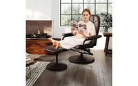 Swivel Lounge Chair Recliner with Ottoman