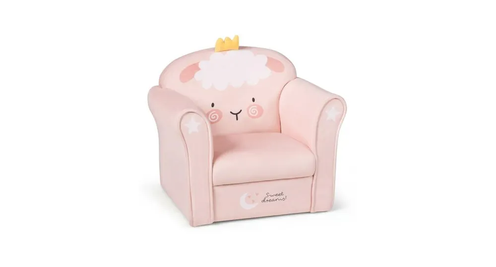 Kids Lamb Sofa Children Armrest chair