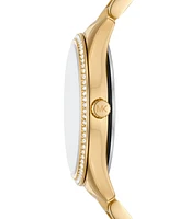 Michael Kors Women's Lauryn Three-Hand Gold-Tone Stainless Steel Watch 33mm