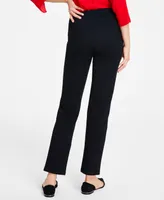 Jm Collection Women's Ponte-Knit Pull-On Ankle Pants, Created for Macy's