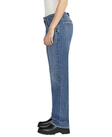 Silver Jeans Co. Women's Low 5 Mid Rise Straight Leg Jeans