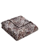Kate Aurora Safari Living Cheetah Print Ultra Soft & Plush Oversized Accent Throw Blanket - 50 in. W x 70 in. L