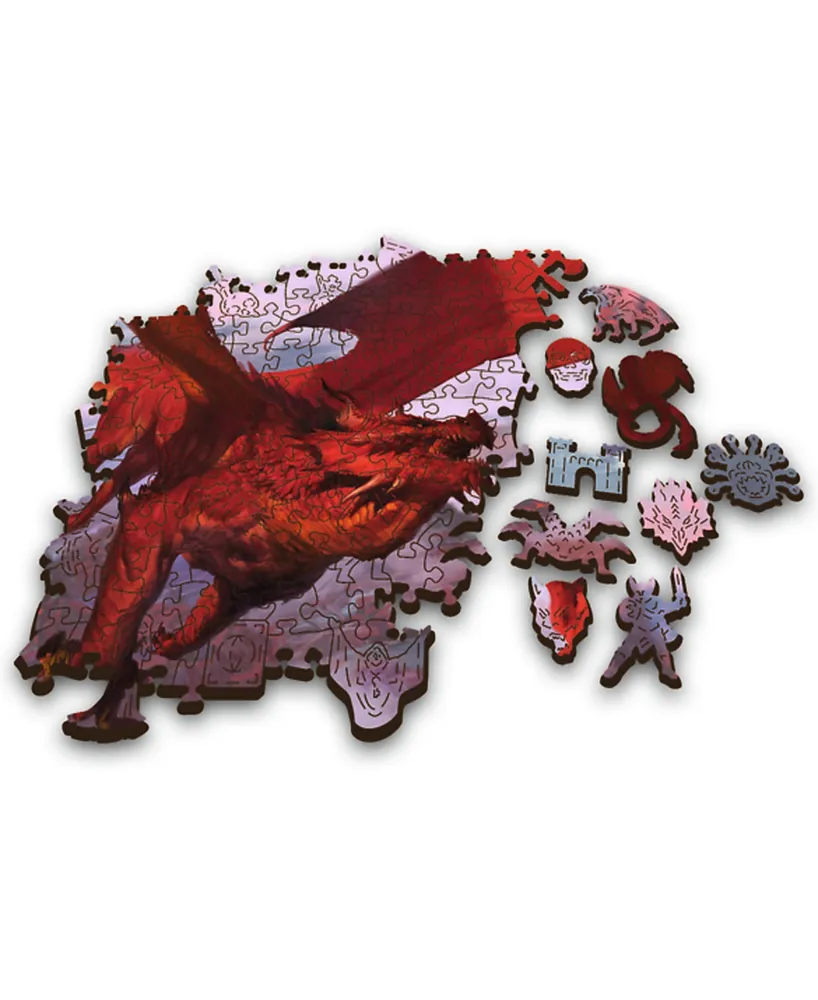 Trefl Wood Craft 500 Plus 1 Piece Wooden - Ancient Red Dragon Puzzle