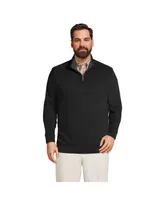 Lands' End Big & Tall Bedford Rib Quarter Zip Sweater