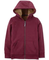 Carter's Big Boys Faux-Sherpa-Lined Full-Zip Hoodie