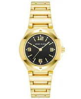 Anne Klein Women's Quartz Gold-Tone Alloy Bracelet Watch, 29mm - Gold