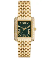 Michael Kors Women's Emery Three-Hand Gold-Tone Stainless Steel Watch 33 x 27mm - Gold